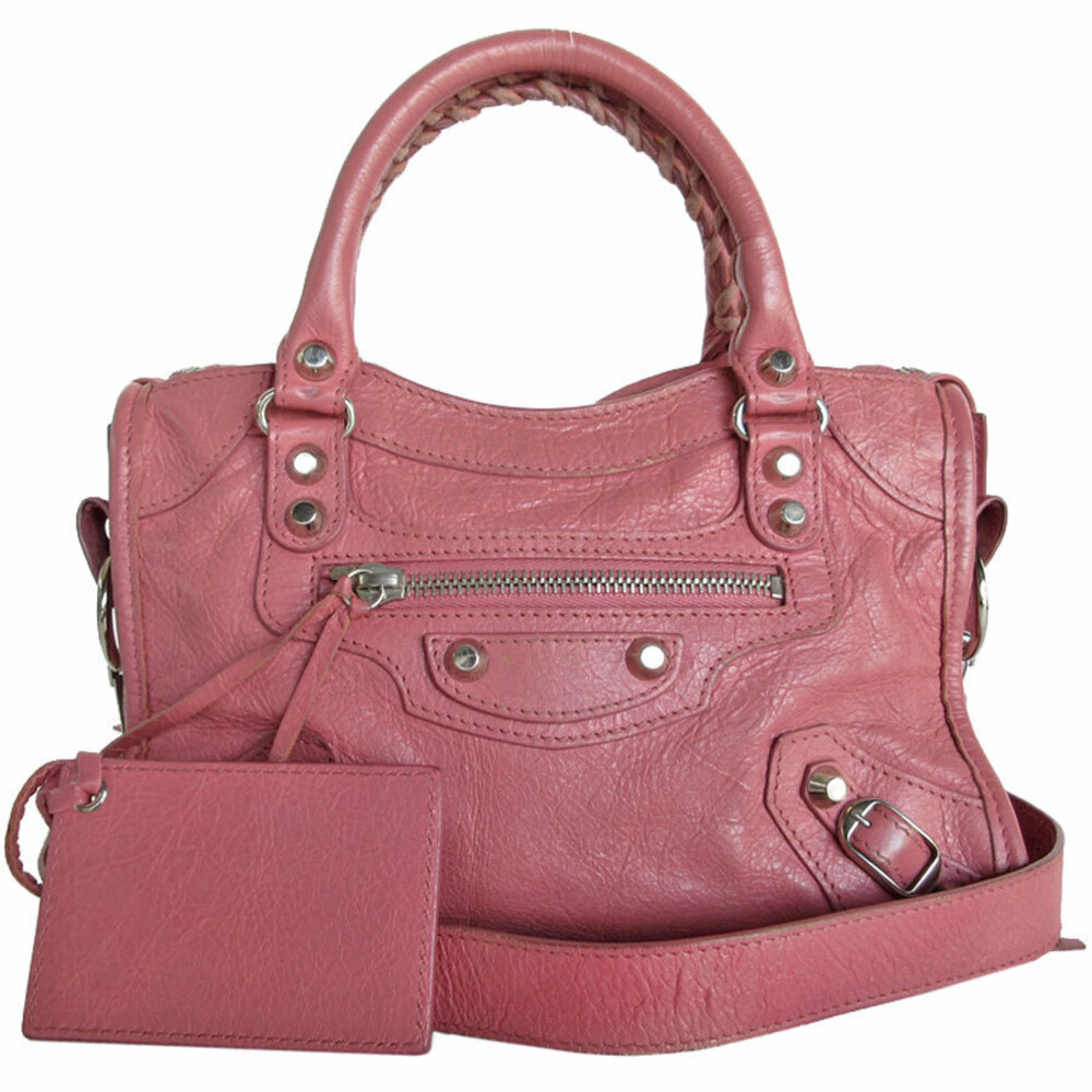 Balenciaga crossbody pink City leather silver shoulder bag - Picture 2 of 4